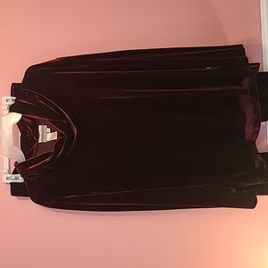 Women's Coldwater Creek Red Velveteen Set